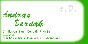 andras derdak business card
